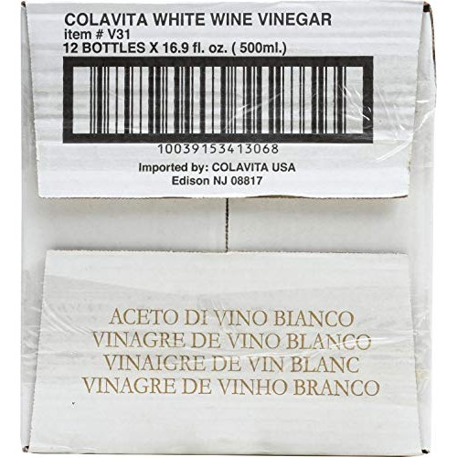 Colavita Aged White Wine Vinegar, 17 Ounce Pack Of 12