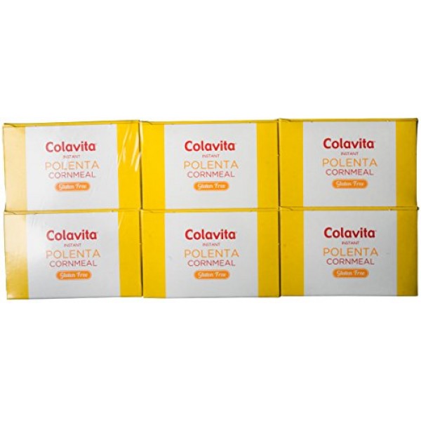Colavita Instant Polenta Cornmeal, 16 Ounce Pack of 6