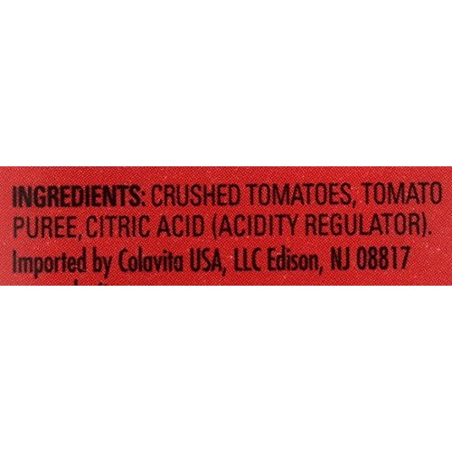 Colavita Italian Crushed Tomatoes, Tetra Recart Box, Eco-Friendl