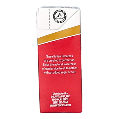 Colavita Italian Crushed Tomatoes, Tetra Recart Box, Eco-Friendl