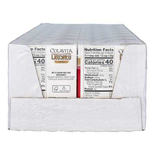Colavita Italian Crushed Tomatoes, Tetra Recart Box, Eco-Friendl