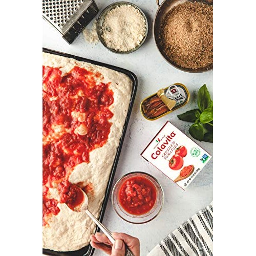 Colavita Italian Crushed Tomatoes, Tetra Recart Box, Eco-Friendl