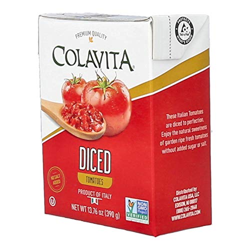 Colavita Italian Diced Tomatoes, Tetra Recart Box, 13.76 Ounce