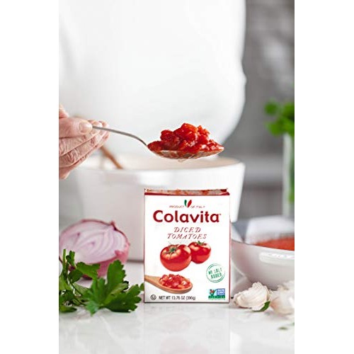 Colavita Italian Diced Tomatoes, Tetra Recart Box, 13.76 Ounce