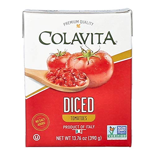 Colavita Italian Diced Tomatoes, Tetra Recart Box, 13.76 Ounce