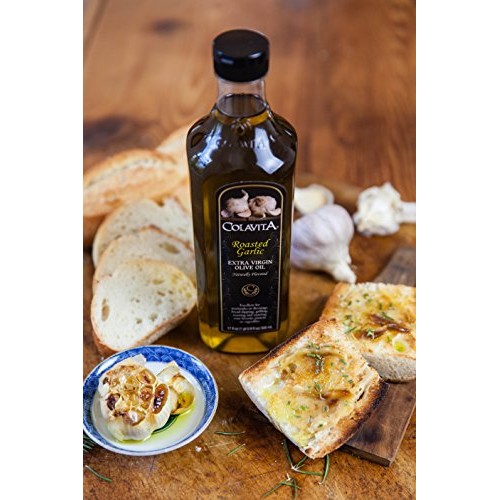 Colavita Roasted Garlic Extra Virgin Olive Oil, Low Fodmap, 32 F