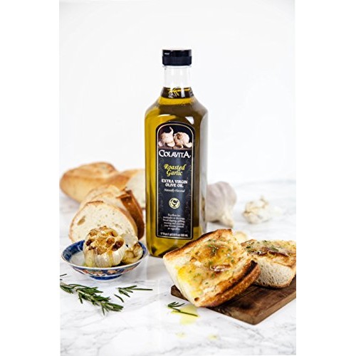 Colavita Roasted Garlic Extra Virgin Olive Oil, Low Fodmap, 32 F