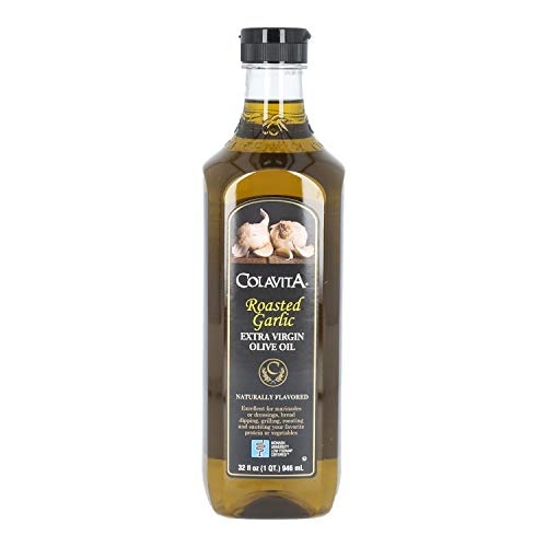 Colavita Roasted Garlic Extra Virgin Olive Oil, Low Fodmap, 32 F