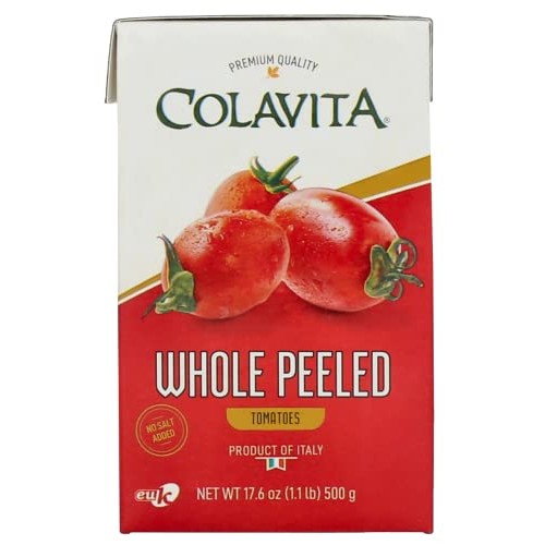 Colavita Whole Peeled Tomatoes - 17.6oz 500g Tetra Recart Cas...