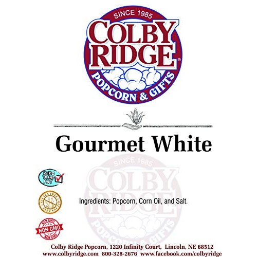 Colby Ridge Popcorn 2 Gal Birthday Popcorn Tin With Gourmet Whit