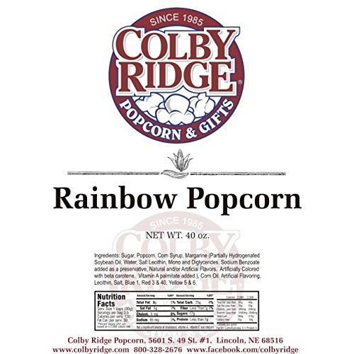 8 Gal. 128 Cups Popcorn Sampler Colby Ridge Popped Popcorn