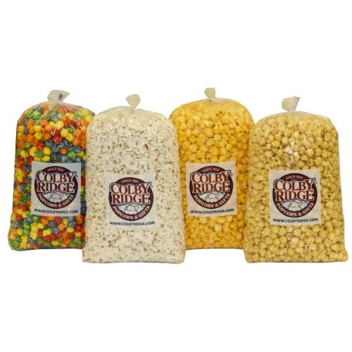 8 Gal. 128 Cups Popcorn Sampler Colby Ridge Popped Popcorn