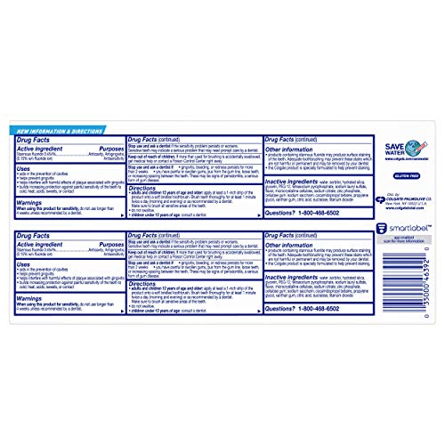 Colgate Total Whitening Toothpaste - 4.8 Ounce 2 Pack