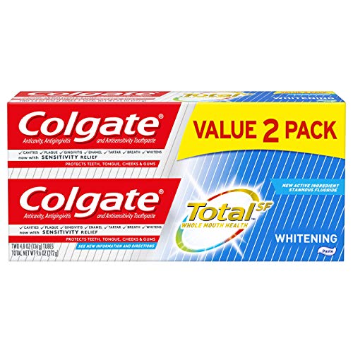 Colgate Total Whitening Toothpaste - 4.8 Ounce 2 Pack