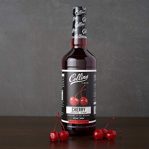 32 Oz. Cherry Cocktail Syrup By Collins