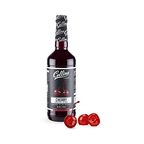 32 Oz. Cherry Cocktail Syrup By Collins