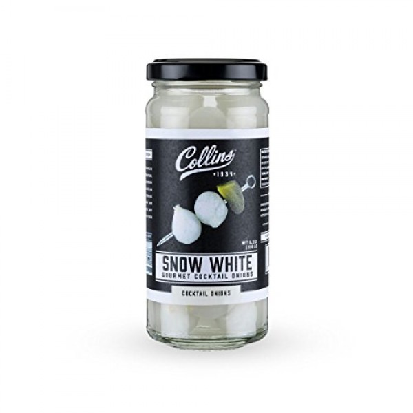 Collins Accessories Snow White Cocktail Onions, 8 Ounce