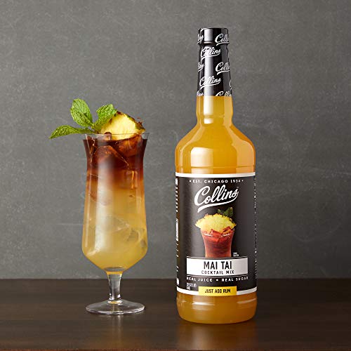 Collins Mai Tai Mix, Made With Real Orange And Lime Juice With N