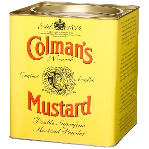 Colmans Double Superfine Mustard Powder, 4 Pound 6 Ounce Tin