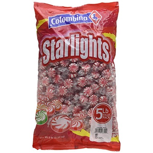 Colombina Peppermint Starlight Mints, 5-Lb Bag
