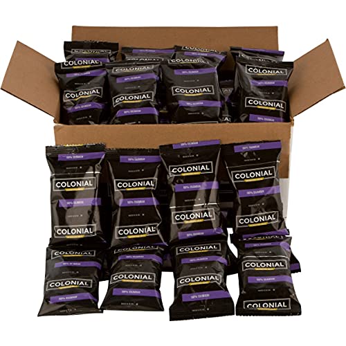 Colonial Coffee Packets, Pre Ground Coffee Packs, Colombian Medi