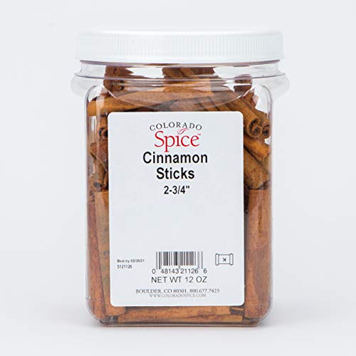 Colorado Spice Cinnamon, Whole Sticks 2-3/4, 12 Ounce Jar