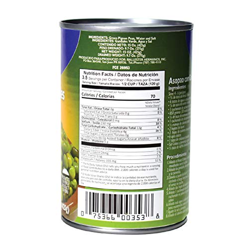 Coloso Green Pigeon Peas In Water Gandules Verdes En Agua