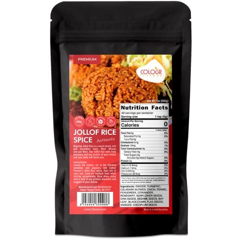 Colour Flavour Jollof Rice Spice | Tasty Smoky Jollof Rice In Mi