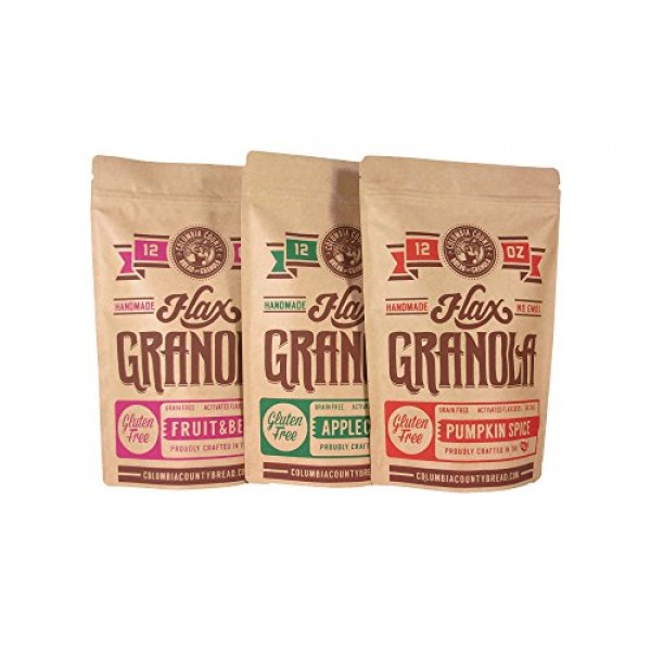 Flax Granola - Variety Pack: Fruit &Amp; Berry, Pumpkin Spice, And A