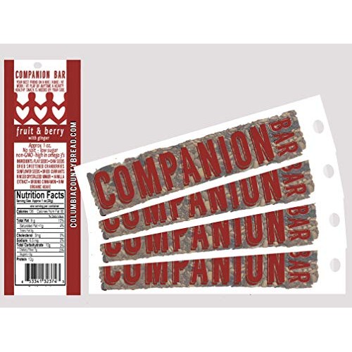 Columbia County Bread - Companion Bar Fruit And Berry, 4-Pack
