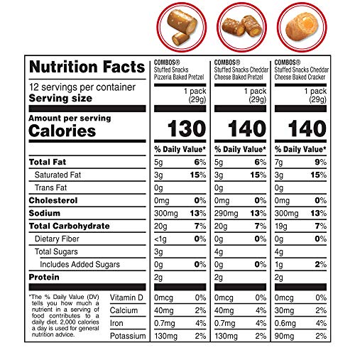 Combos Buffalo Blue Cheese Pretzel Baked Snacks 6.3-Ounce Bag P