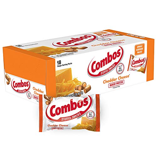 Combos Cheddar Cheese Pretzel Baked Snacks 1.8-Ounce Bag 18-Coun