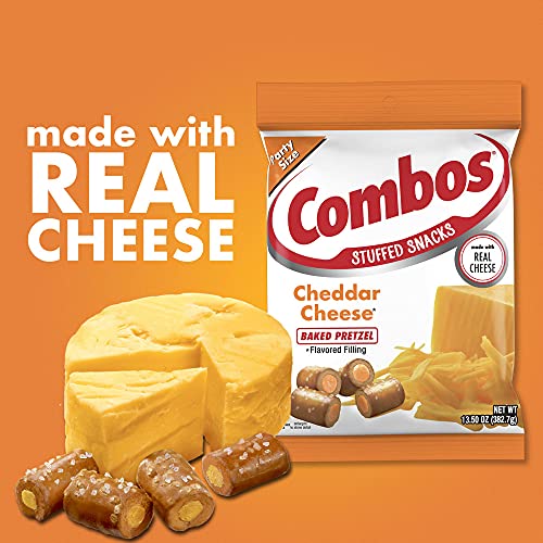 Combos Cheddar Cheese Baked Pretzel Snacks, 13.5 Oz. Bag, 13.5 Oz