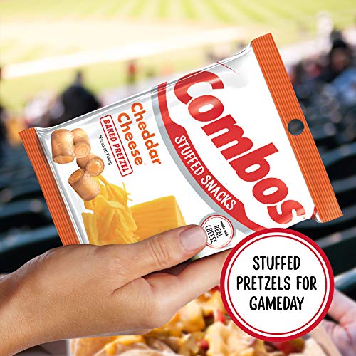 Combos Cheddar Cheese Pretzel Baked Snacks 6.3-Ounce Bag Pack O