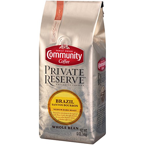 Community Coffee Brazil Santos Bourbon Medium Dark Roast Gourmet