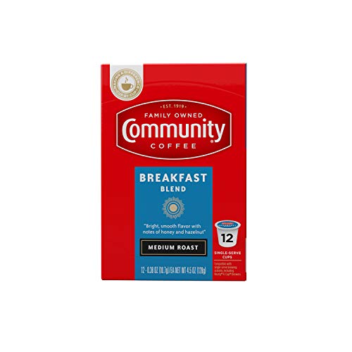 Community Coffee Breakfast Blend Medium Roast Single Serve, 12 C