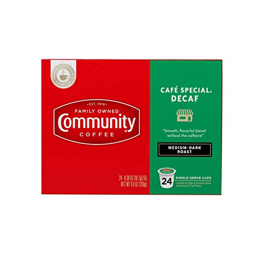 Community Coffee Cafe Special Decaf Single Serve Pods, Compatibl