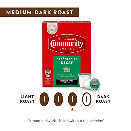Community Coffee Cafe Special Decaf Single Serve Pods, Compatibl
