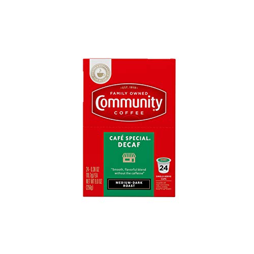 Community Coffee Cafe Special Decaf Single Serve Pods, Compatibl