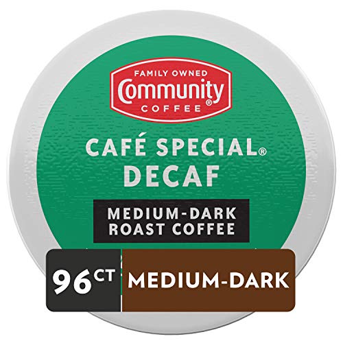 Community Coffee Cafe Special Decaf Single Serve Pods, Compatibl
