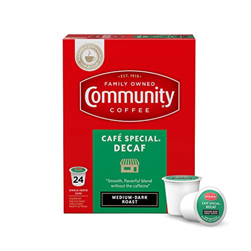 Community Coffee Cafe Special Decaf Single Serve Pods, Compatibl