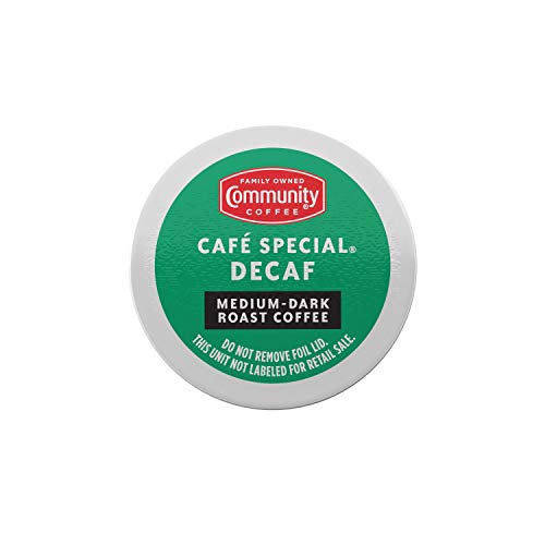 Community Coffee Cafe Special Decaf Single Serve Pods, Compatibl