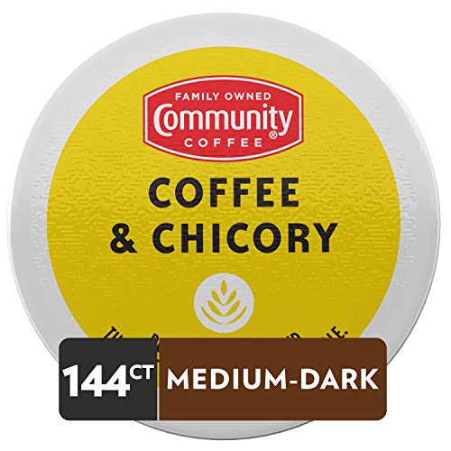 Community Coffee Coffee &Amp; Chicory 144 Count Coffee Pods, Compati