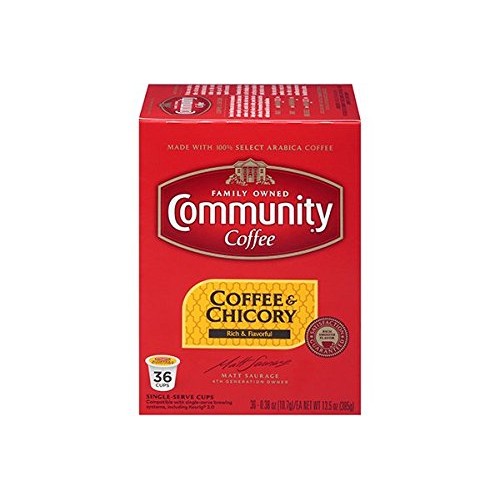 Community Coffee Coffee &Amp; Chicory Single Serve K-Cup Compatible