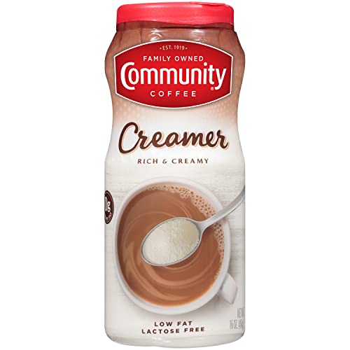 Community Coffee Lactose Free Powdered Coffee Creamer, 16 Ounce