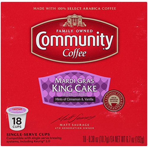 Community Coffee - Mardi Gras King Cake Flavored Medium Roast -