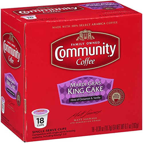 Community Coffee - Mardi Gras King Cake Flavored Medium Roast -