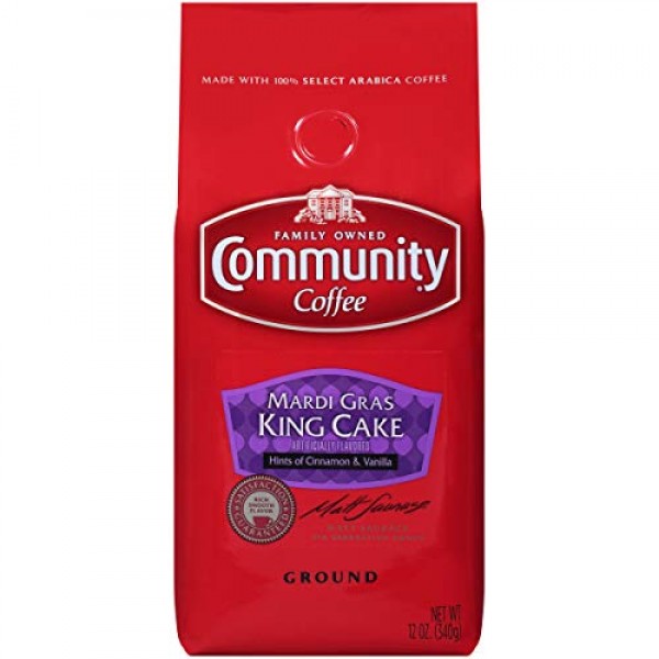 Community Coffee - Mardi Gras King Cake Flavored Medium Roast - ...