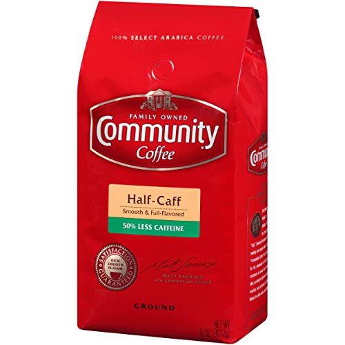 Community Coffee Medium Dark Roast, Premium Ground, Half Caff, 3