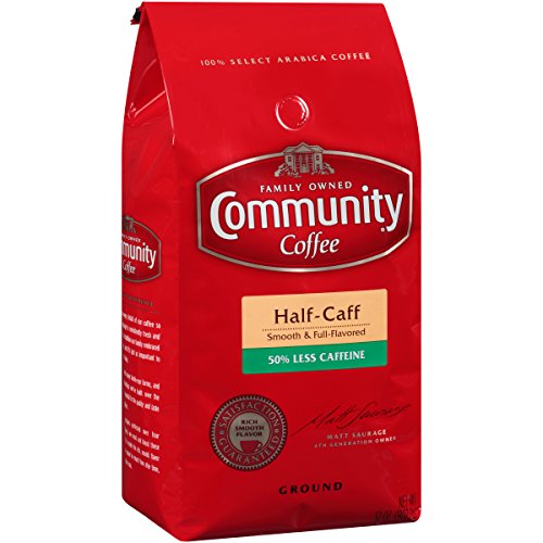 Community Coffee Medium Dark Roast, Premium Ground, Half Caff, 3
